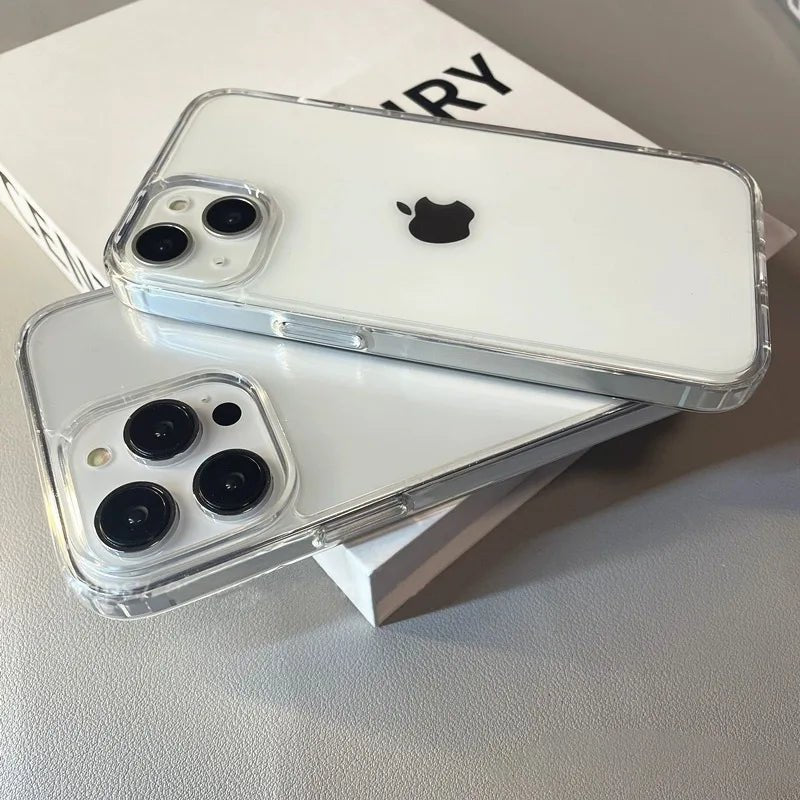 Transparent Acrylic Phone Case – Shockproof Protective Cover