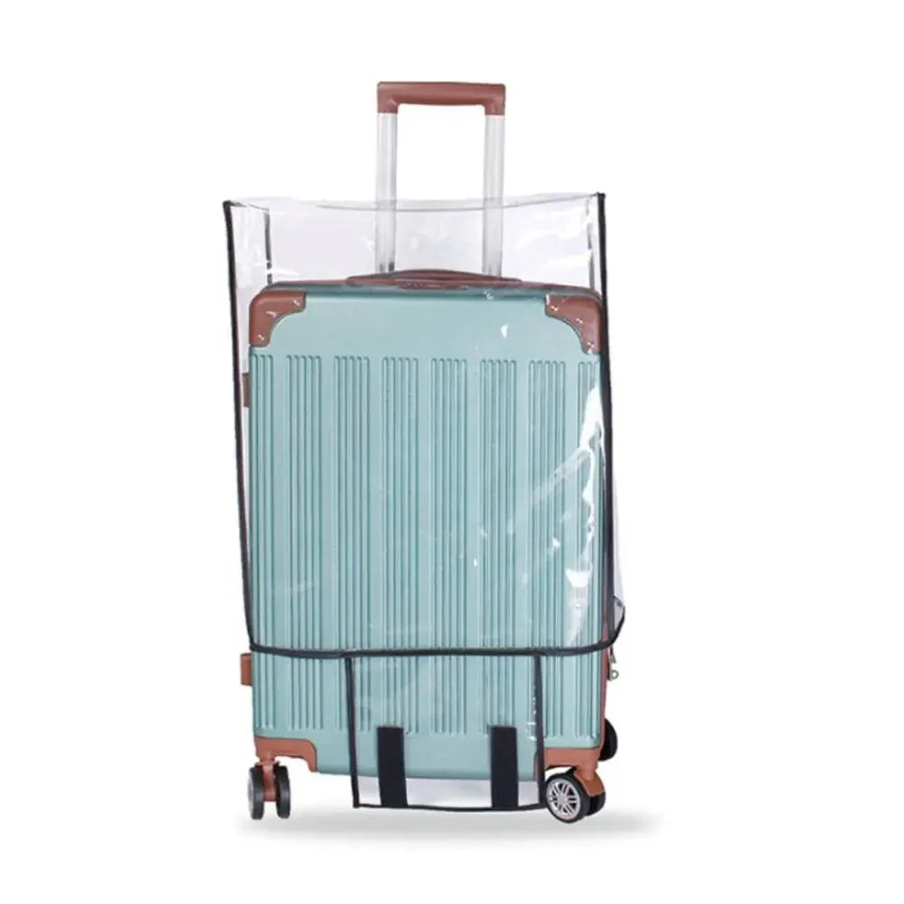 Transparent Waterproof Luggage Cover – Reusable PVC Suitcase Protector