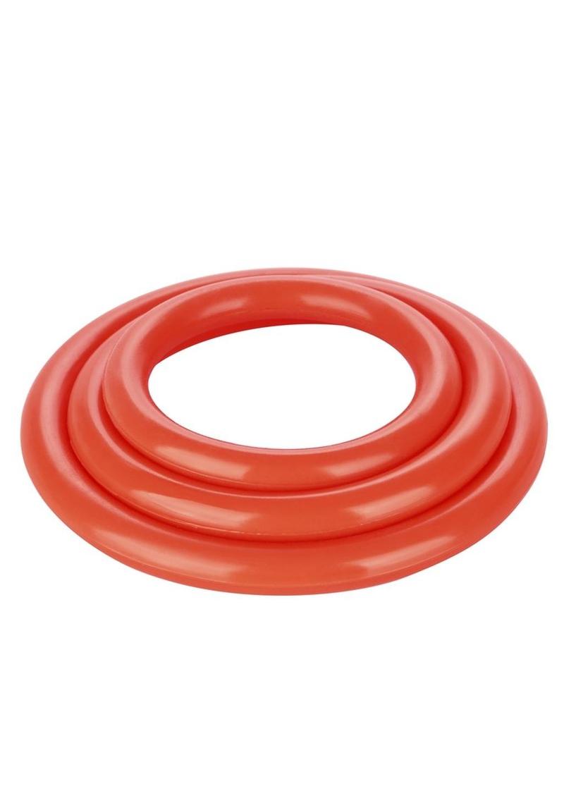 Tri Rings Multi Color Cock Ring Set