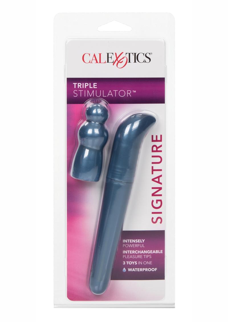 CalExotics Signature Triple Stimulator with Interchangeable Pleasure Tips