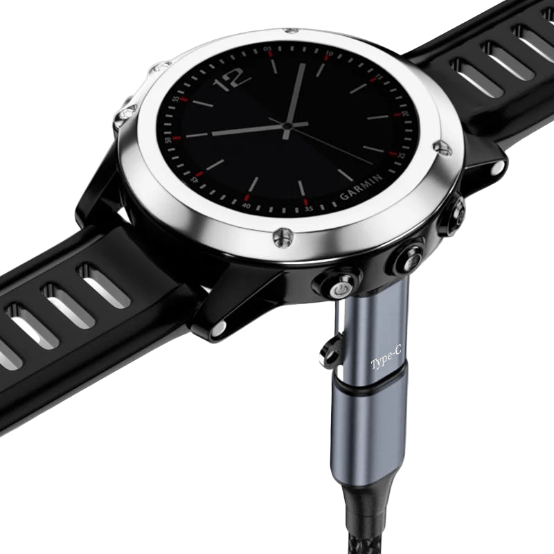 USB-C to Garmin Watch Charging Cable | 1m Fast Charger for Fenix, Venu, Forerunner