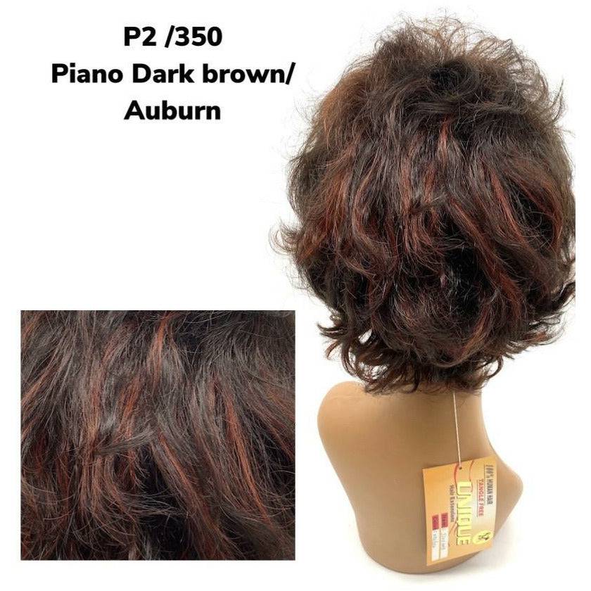 Unique 100% Human Hair Full Wig/ Style #32011