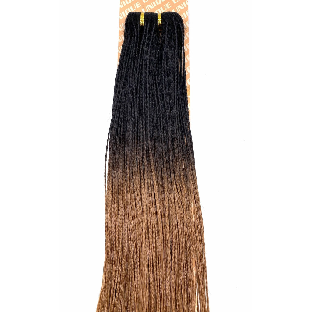 Unique Micro Braid  14" T1B Burgundy / 100% Human Hair