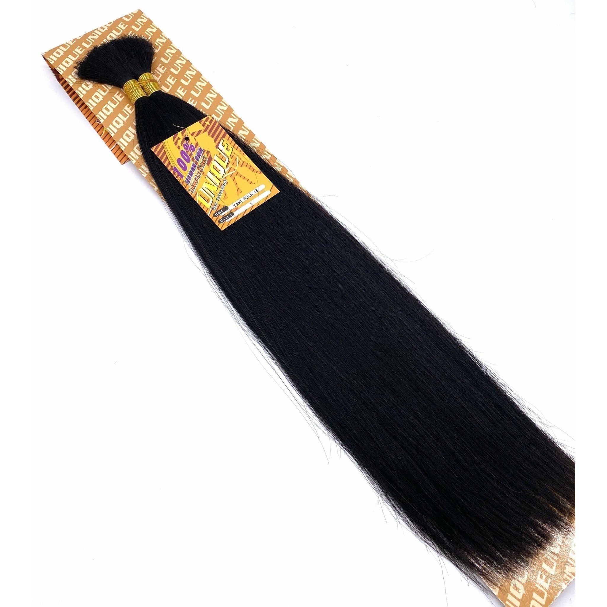 Unique's Yaki Bulk / 100% Human Hair 18"