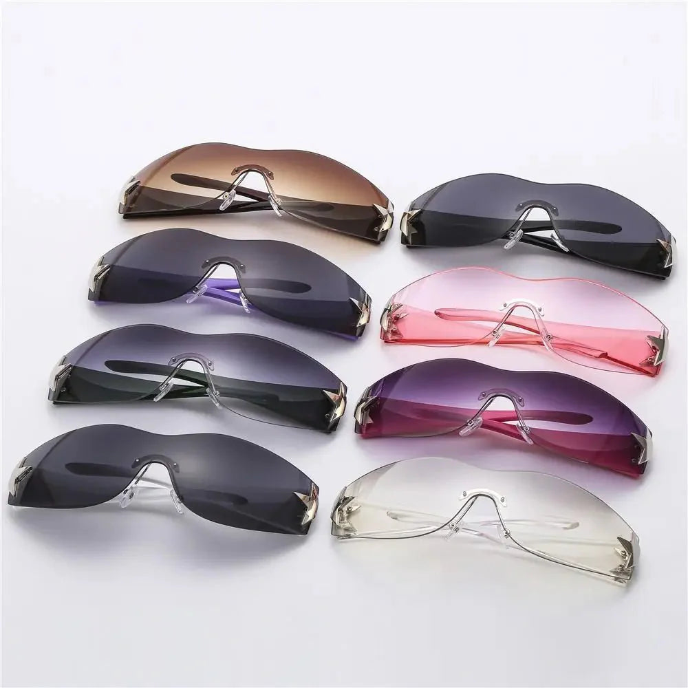 Unisex Punk Sunglasses – Eyewear with Star Decoration