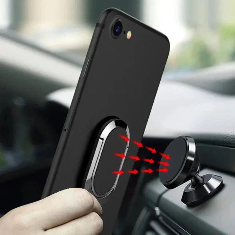 Universal Metal Mobile Phone Socket Holder Finger Ring Support Car Bracket Stand
