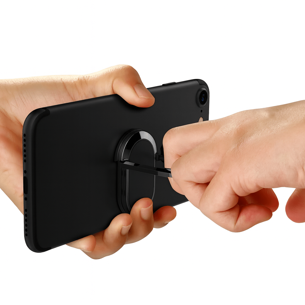 Universal Metal Mobile Phone Socket Holder Finger Ring Support Car Bracket Stand