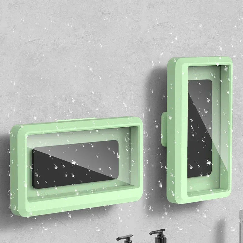 Universal Waterproof Shower Phone Holder – Anti-Fog Wall Mount Case