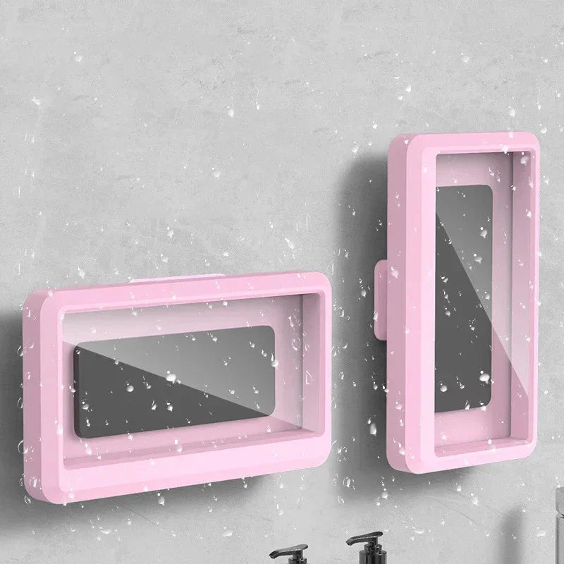 Universal Waterproof Shower Phone Holder – Anti-Fog Wall Mount Case