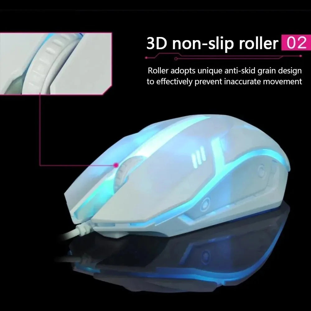 USB Wired RGB Gaming Mouse | Silent E-Sports Office and Laptop Mouse