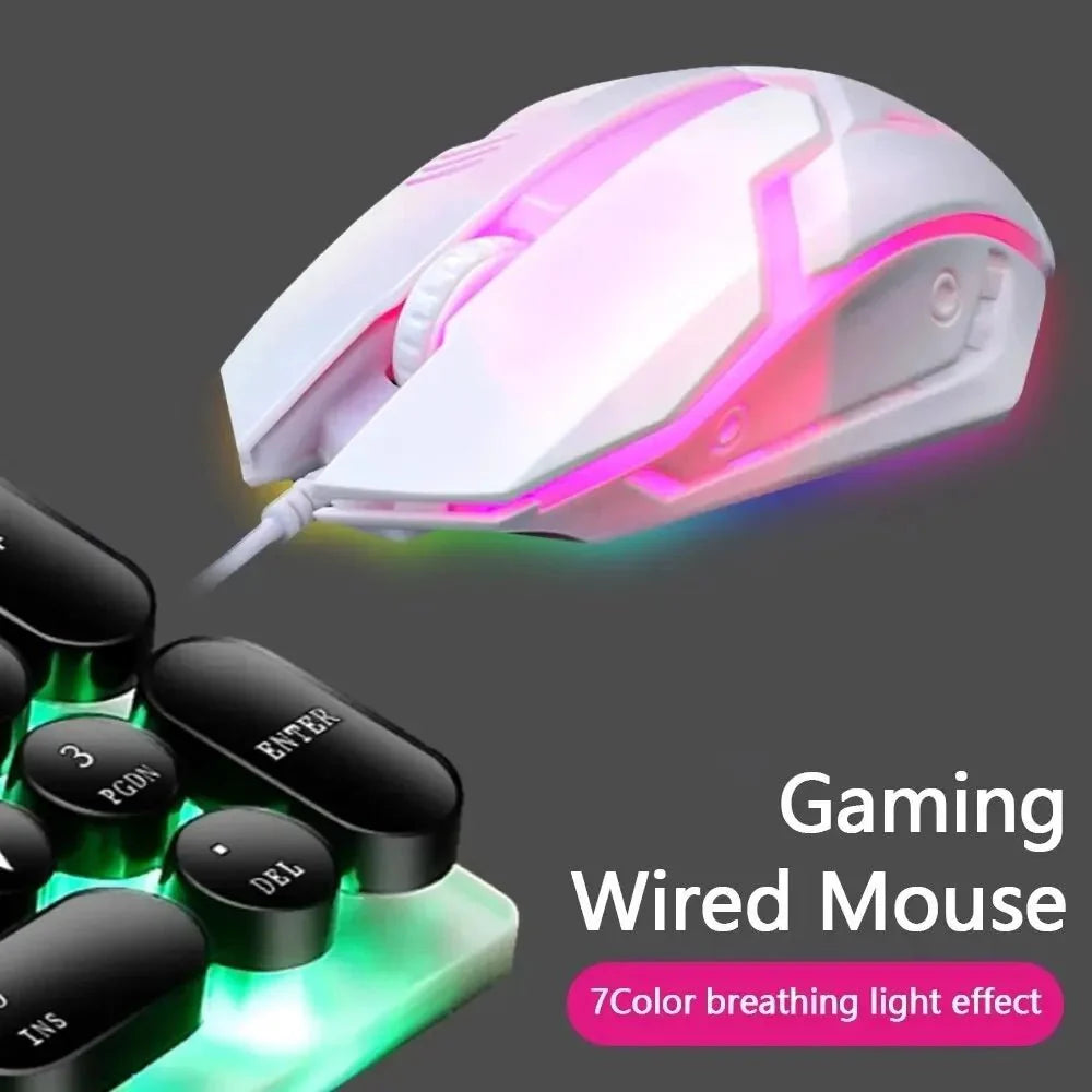 USB Wired RGB Gaming Mouse | Silent E-Sports Office and Laptop Mouse