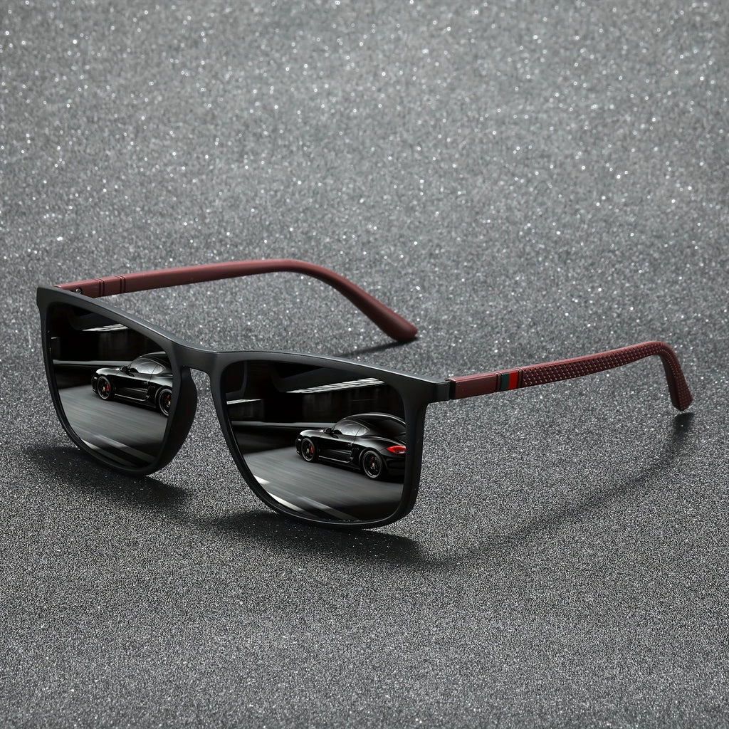 Square Polarized Sunglasses – UV protection Anti-Glare Mirror Shades