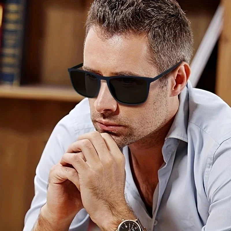 Square Polarized Sunglasses – UV protection Anti-Glare Mirror Shades