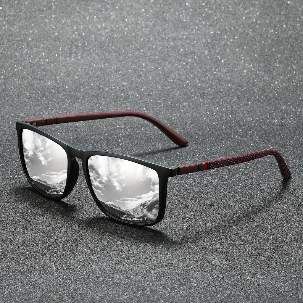 Square Polarized Sunglasses – UV protection Anti-Glare Mirror Shades