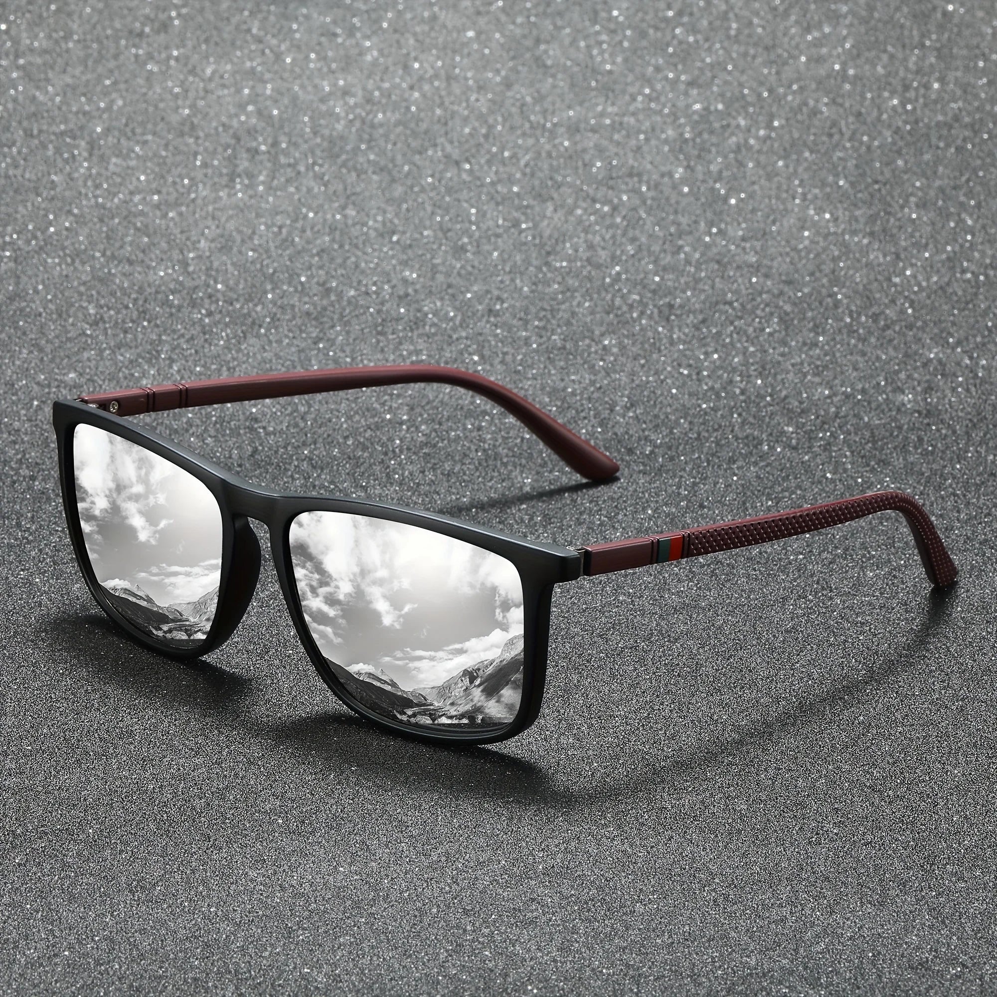 Square Polarized Sunglasses – UV protection Anti-Glare Mirror Shades