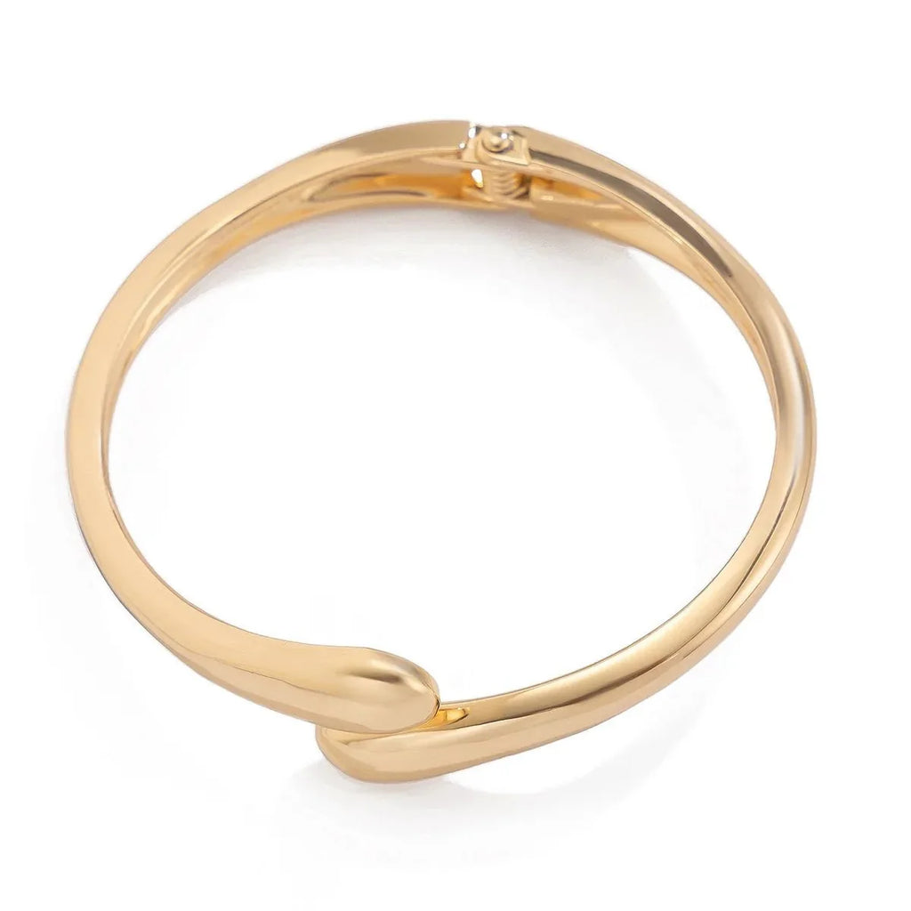Vintage Punk Quartz Cuff Bangles | Geometric Metal Bracelets for Women and Men