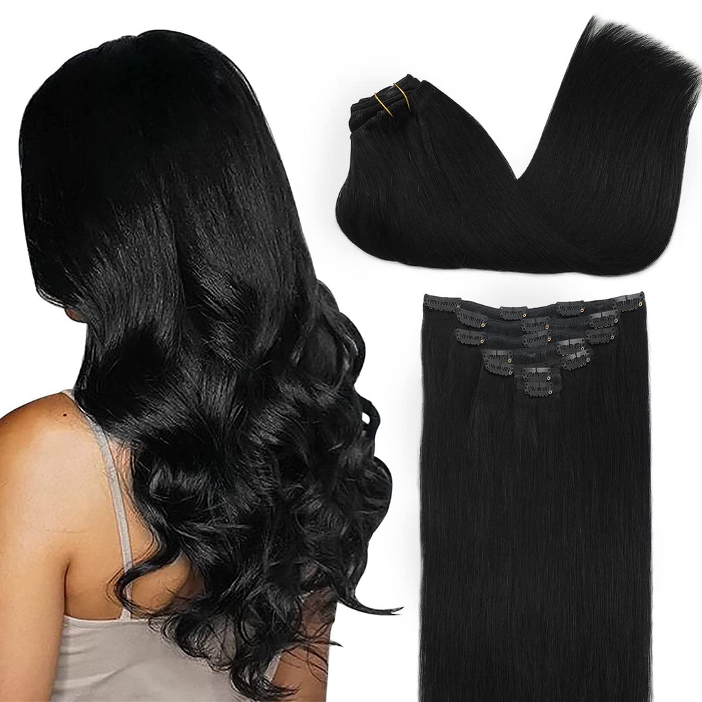 VIP Clip Extensions / Silky Straight - 18" (140 g ) ClipeX System