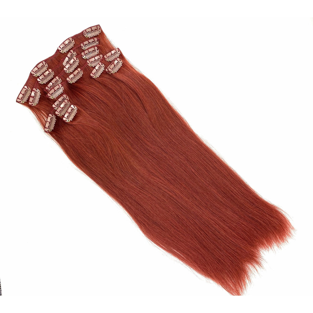 VIP Clip Extensions/ Silky Straight - 18" - ClipeX system
