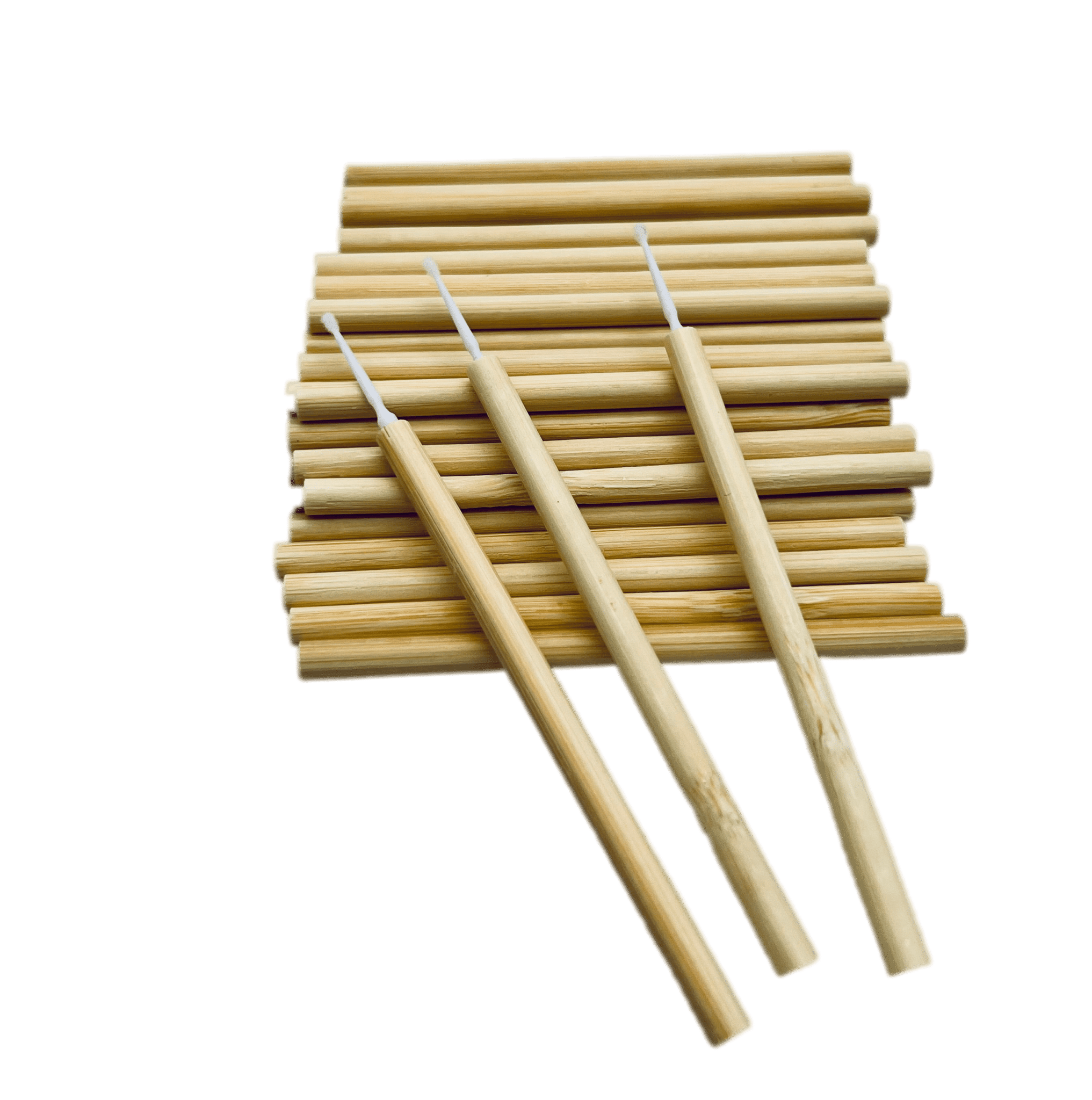 VIP- Eyelash accessories-Micro  Brushes with Bamboo Handle 50 pcs/bag