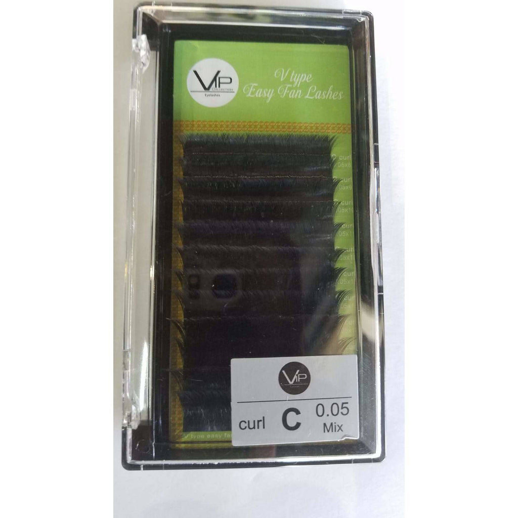 VIP -  V Type Easy Fan Lashes - 0.5 C curl -12 lines