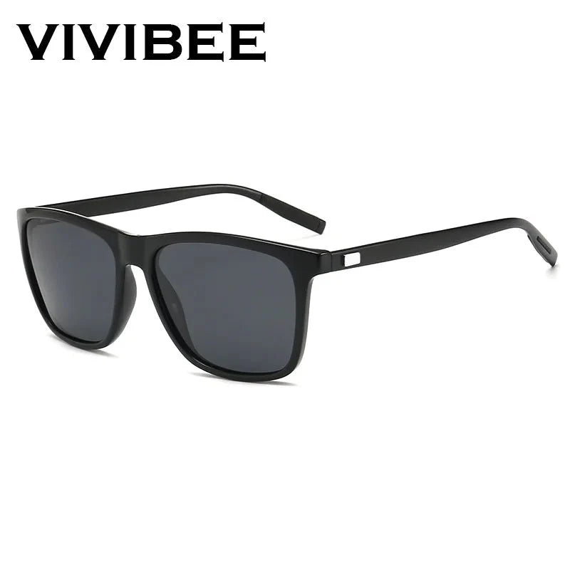 Men’s Polarized Square Sunglasses – UV protection Anti-Reflective Mirror