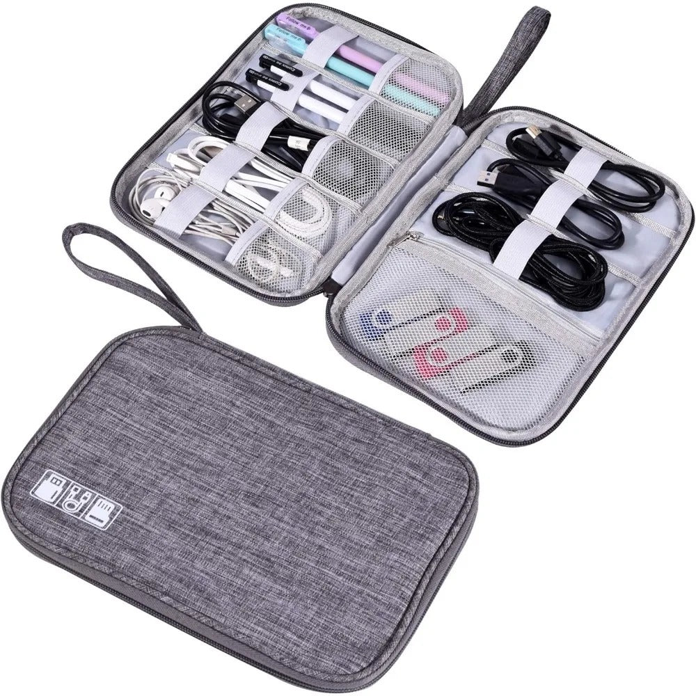 Waterproof Electronics Organizer Bag – Heavy-Duty Travel Cable Storage Pouch