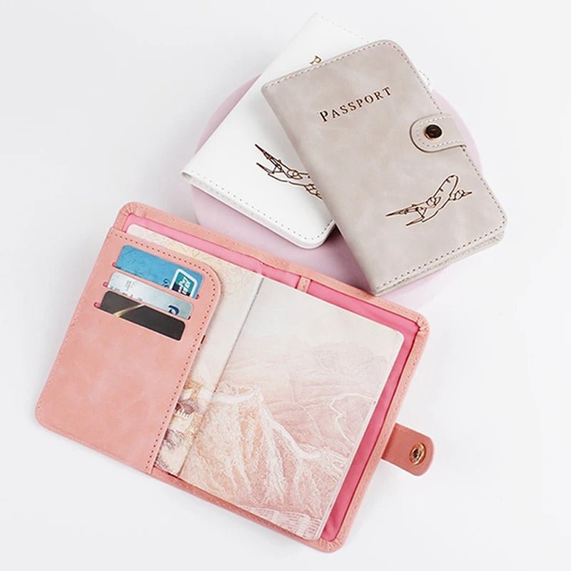 Waterproof Passport Holder – PU Leather Travel Wallet