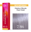 Wella Color Touch Rich Naturals Hair Color - 7/86 - Medium Blonde / Pearl Violet