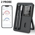 Wireless Bluetooth Meat Thermometer – IP67 Waterproof Probes with LCD Screen & Rechargeable Booster