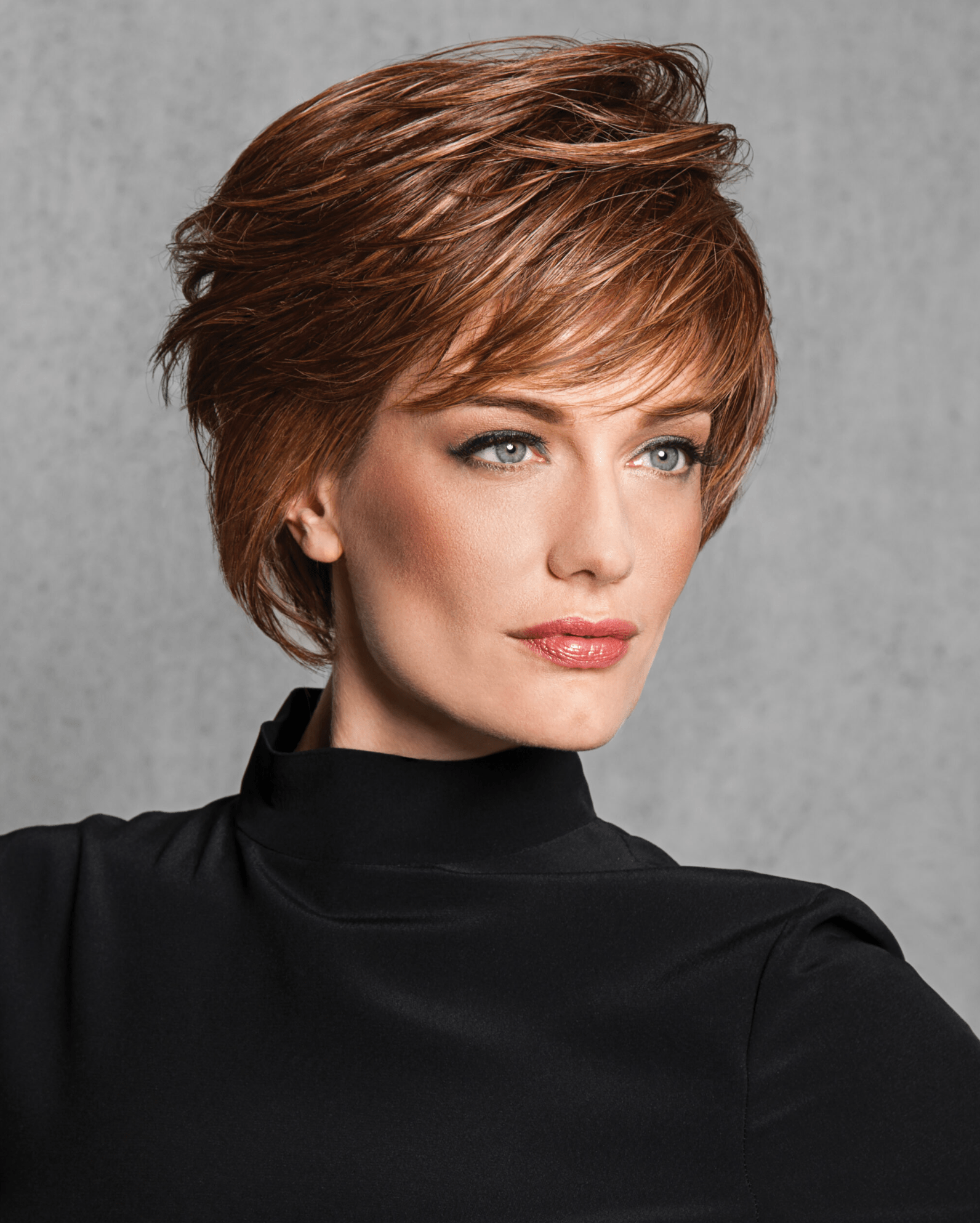 Wispy Cut HF Synthetic Wig (Basic Cap) Med Brown Gold  R115