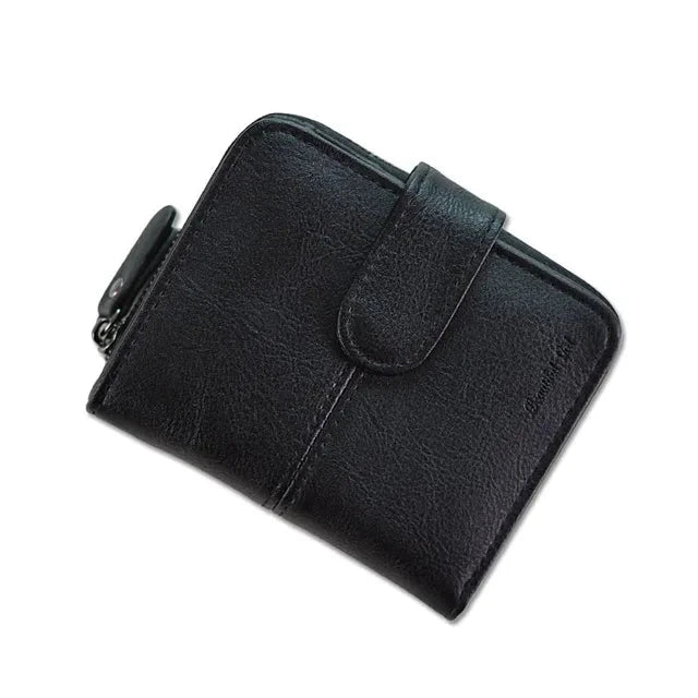 Women Cute Short Money Wallets With Zipper Female Small Wallet Lady Coin Purse Card Wallet Purses