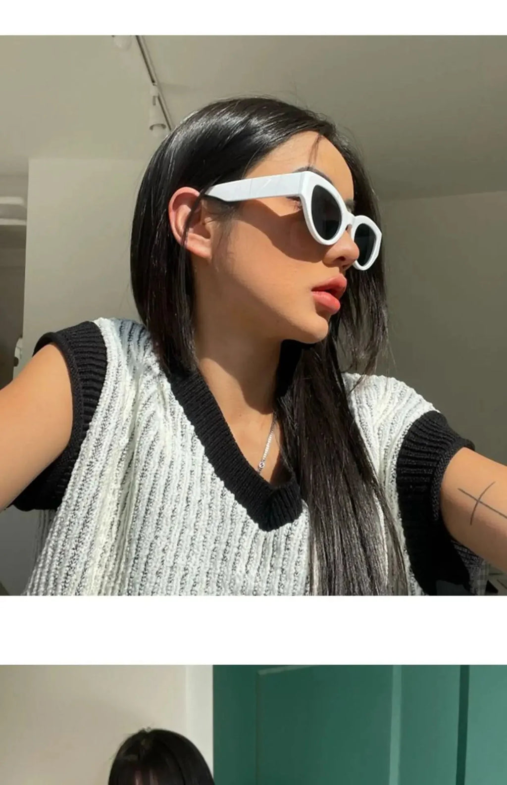 Women’s Small Cat Eye Sunglasses | Vintage Oval Fashion Shades with Mirror Lenses