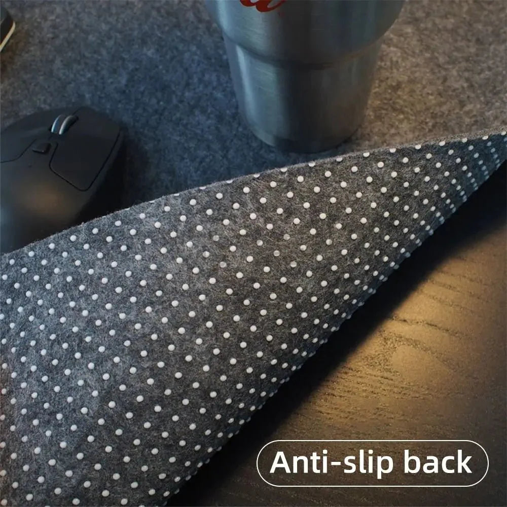 Wool Felt Desk Mat – Large Non-Slip Mouse Pad