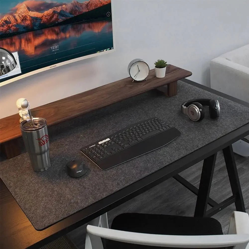 Wool Felt Desk Mat – Large Non-Slip Mouse Pad